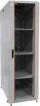 IT-BUDGET 19 inch serverio spintos SRK komplektas - 42U - 600x1000 mm - stiklinės/vientisos durelės - 4 aktyvūs ventiliatoriai - PDU - lentynos - i&scaron;ardytas - &scaron;viesiai pilka (90ITB19SRK42610GG)