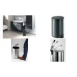 DURABLE pedalų &scaron;iuk&scaron;liadėžė metalinė 20L apvali sidabrinė 341258