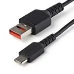 StarTech.com 1 m saugus įkrovimo laidas &ndash; USB-A į USB-C duomenų blokavimo laidas, tik įkrovimui, be duomenų perdavimo, duomenų blokavimo USB apsauginis adapteris