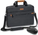 PEDEA Elegance Pro 15.6 inch ne&scaron;iojamojo kompiuterio krep&scaron;ys su pele, pilkas (SET010-66066435)