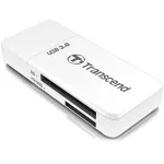 Kortelių skaitytuvas USB 3.1 / baltas TS-RDF5W Transcend