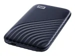 WD My Passport SSD WDBAGF0020BBL - SSD - verschl&uuml;sselt - 2 TB - extern (tragbar) - USB 3.2 Gen 2 (USB-C Steckverbinder) - 256-Bit-AES - Mitternachtsbl