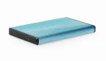 HDD korpusas Gembird EE2-U3S-3-B &mdash; 2,5 colio vieno lizdo, SATA, Mini-USB A, iki 7 TB, mėlynas