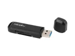 Kortelių skaitytuvas NATEC Scarab 2 USB 3.2 Gen 1 Type-A &ndash; MicroSD/SD palaikymas, 5000 Mbit/s, juodas