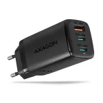 Axagon ACU-DPQ65 GaN sieninis įkroviklis 65W, 3x prievadas (USB-A + du USB-C), PD3.0/QC4+/PPS/Apple