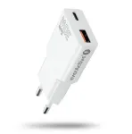 Universalus USB sieninis įkroviklis everActive SC-380Q Super Slim QC 3.0 &mdash; Quick Charge 3.0, kompakti&scaron;kas dizainas