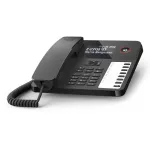 Analognis telefonas Gigaset DESK 600 su skambučio numerio atpažinimu, juodas