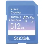 &bdquo;SanDisk 512 GB SDXC UHS-II Creator&ldquo; &ndash; didelės talpos SD kortelė profesionalams