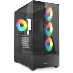 Korpusas PC Sharkoon AK6 RGB, ATX, juodas