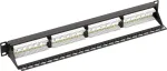 Microconnect PP-004 skydinė panelė 1U, 24 prievadai, Cat6, juoda