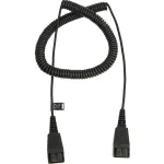 Jabra 8730-009 suvyniotas prailginimo kabelis su QD jungtimis, 0,5 m (juodas)