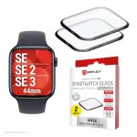 Displex Unbreakable Full Cover Smart Glass Apple Watch SE3/SE2/SE (44mm), 2 vnt., itin plonas, nuo kra&scaron;to iki kra&scaron;to, Eco Mount