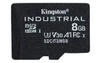Kingston Technology 8 GB microSDHC Industrial C10 A1 pSLC atminties kortelė be adapterio