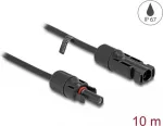 Delock maitinimo kabelis MC4 (M) į MC4 (W) 600 V 10 m fiksavimo užraktu juodas