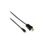 Hama HDMI 0,5 m laidas HDMI Type A (Standard) &ndash; HDMI Type D (Micro) juodas