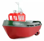 Radijo bangomis valdomas laivas Amewi Fairplay I 1:72 RTR, žalias, 2,4 GHz