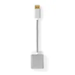 Nedis CCTB37250AL02 vaizdo kabelio adapteris 0,2 m DisplayPort &ndash; DVI-D sidabrinis