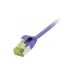 Pataisinis kabelis RJ45, CAT6A 500 MHz, 5 m, alyvinė, U/FTP, plonas apvalus d=3,8 mm, TPE/LSZH (Superflex), AWG32, su Cat.7 žaliava, Synergy 21 (S217397V3)