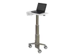 Ergotron CareFit Slim Medical Laptop Cart, Non-Powered, baltas