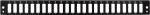 Front panel 24 x SC duplex or LC quad for 19inch splice box - black