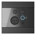 AUDAC WP225/B sieninis skydelis, XLR mikrofonas + 3,5 mm lizdas, Bluetooth, juodas