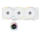 Vandens au&scaron;intuvas Lian Li Hydroshift II LCD-C 360TL &ndash; 120 mm ventiliatoriai, 200&ndash;2600 RPM, FDB, baltas