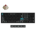 Mechaninė klaviatūra Keychron Q6 Ultra 8K &mdash; pilno dydžio (100%), USB + RF belaidis + Bluetooth, RGB, juoda