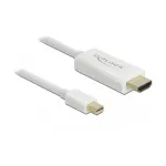 Vaizdo kabelio adapteris DeLOCK 83707 Mini DisplayPort į HDMI 2 m Baltas