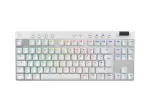 Logitech G Pro X TKL Lightspeed belaidė žaidimų klaviatūra, 2.4GHz/BT, taktiliniai jungikliai, balta