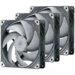 Phanteks T30 PWM 140 mm korpuso ventiliatoriai (3 vnt. pakuotė), juodi
