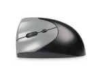 BakkerElkhuizen Handshake Mouse Left, kairiarankiams, vertikalus dizainas, optinis, RF belaidis + Bluetooth + USB Type-C, 6400 DPI, juoda, pilka