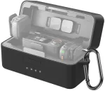 PULUZ Silikoninis apsauginis dėklas su įkrovimu DJI Mic 3 (juodas)
