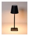 Techly I-LED LAMP-BK belaidė stalinė lempa su akumuliatoriumi, 3 W, juoda