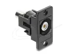 Keystone modulis DELOCK 91112 &mdash; plok&scaron;čias RCA&ndash;RCA, juoda/balta