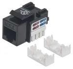 Intellinet 210720 Cat6 keystone lizdas, UTP, RJ-45 moteri&scaron;kas, LSA, juodas