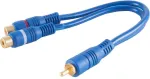 Garso kabelis RCA 2 x RCA ShiverPeaks BS40045 0,2 m mėlynas