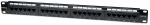 Intellinet Patch Panel, Cat5e, UTP, 24 prievadų, 1U, juodas