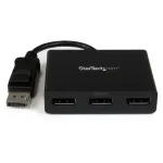 StarTech.com 3 prievadų kelių monitorių adapteris &ndash; DisplayPort 1.2 MST &scaron;akotuvas iki dviejų 4K 30Hz ir vieno 1080p &ndash; vaizdo skirstytuvas i&scaron;plėstiniam darbalaukiui, skirtas tik Windows PC &ndash; DP į 3x DP monitorius