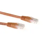 ACT Brown 0.5 m U/UTP CAT6A RJ45 trumpasis pataisinis kabelis