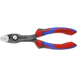 KNIPEX TwinGrip priekinė griebimo replė 82 02 150 (raudona/mėlyna, ilgis 150 mm)