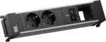 Bachmann BM0024207 maitinimo rėmas su 2x CEE7/3 ki&scaron;tukiniais lizdais, 1x USB-C PD 45W, 1x jungties moduliu, 0,2 m kabeliu
