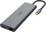 Akasa AK-CBCA28-18BK ne&scaron;iojamojo kompiuterio dokavimo stotelė ir prievadų replikatorius, laidinis, USB 3.2 Gen 1 (3.1 Gen 1) Type-C, juoda - pilka (AK-CBCA28-18BK)