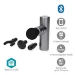 Nedis SmartLife Massage Gun su 5 režimais, 4 galvutėmis, Bluetooth, juoda