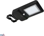 BEMKO SOLGER 20W saulės energija varomas LED gatvių &scaron;viestuvas 3000lm, reguliuojama CCT 3000/4000/6000K, IP65, juodas, su PIR jutikliu