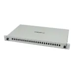 Synergy 21 Fiber Optic Patch Panel 24xLC-Duplex, 19 inch 1U, without LC Couplers, Light Grey