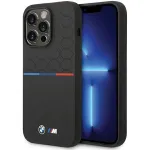 BMW Silicone Pattern Case, skirtas Apple iPhone 15 Pro 6,1 colio, juodas