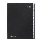 PAGNA Classic 44 skyrių stalinis dokumentų dėklas - A4 - juodas - vertikalus - 265 x 55 x 340 mm