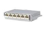 METZ CONNECT BTR E-DAT C6 6x8 AP Distributor Patch Panel - CAT 6 - STP - Grey - 1U - 19 inch