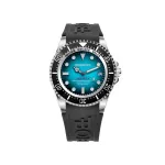 BOBROFF MAN BF0009-BFSTN analoginis laikrodis, 44 mm nerūdijančio plieno korpusas, juodas ciferblatas, odinė apyrankė