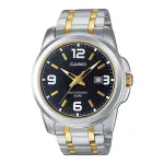 CASIO MTP-1314SG-1A Vyri&scaron;kas analoginis kvarcinis laikrodis su nerūdijančio plieno apyranke 44,9 mm